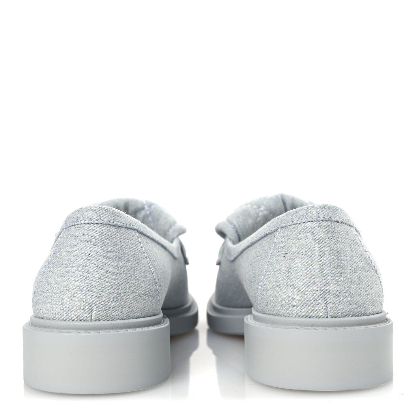 Denim CC Turnlock Loafers 37 Blue