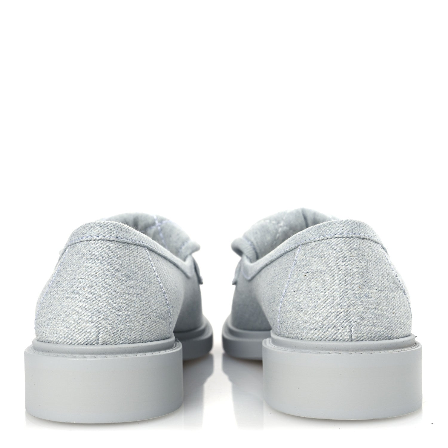 Chanel Denim CC Turnlock Loafers 37 Blue 6 of 11