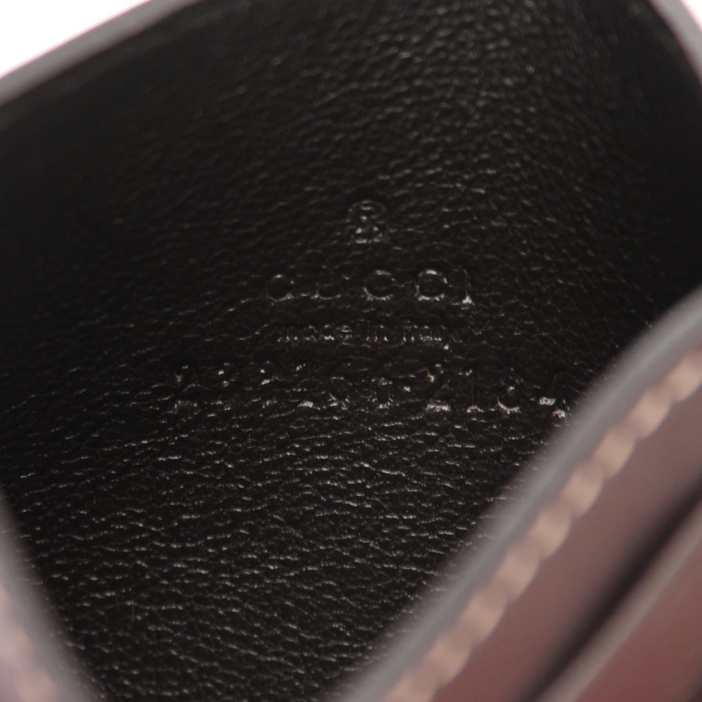 GG Supreme Monogram Card Holder Dark Brown