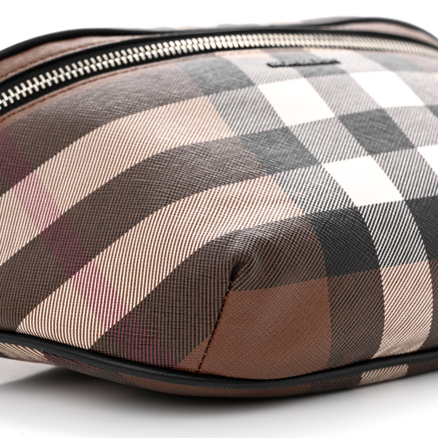Burberry E-canvas Check Cason Bum Bag Dark Birch Brown 10 of 11
