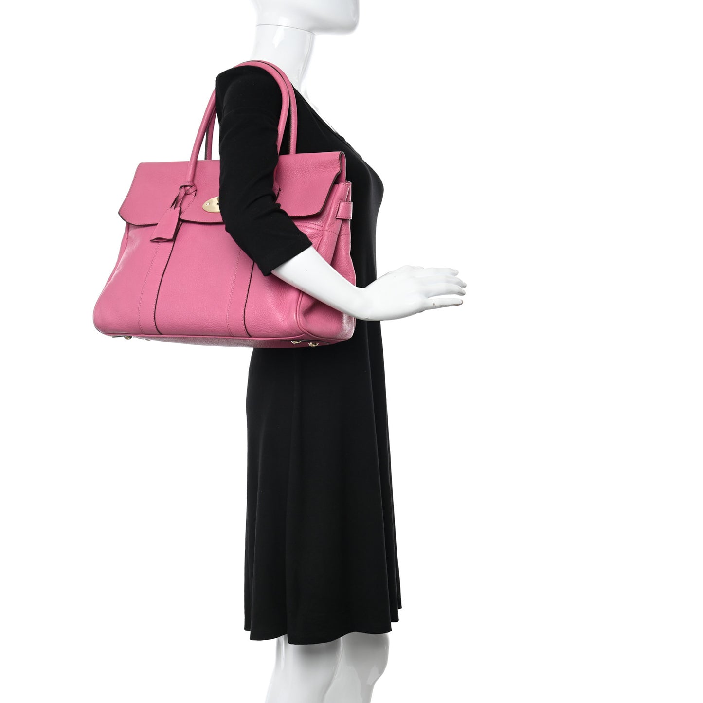 Natural Leather Bayswater Raspberry