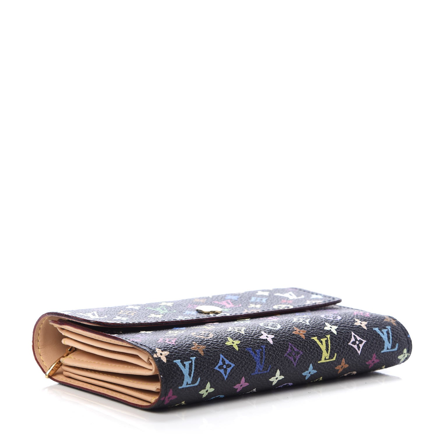 Louis Vuitton Monogram Multicolor Alexandra Wallet Black 4 of 11