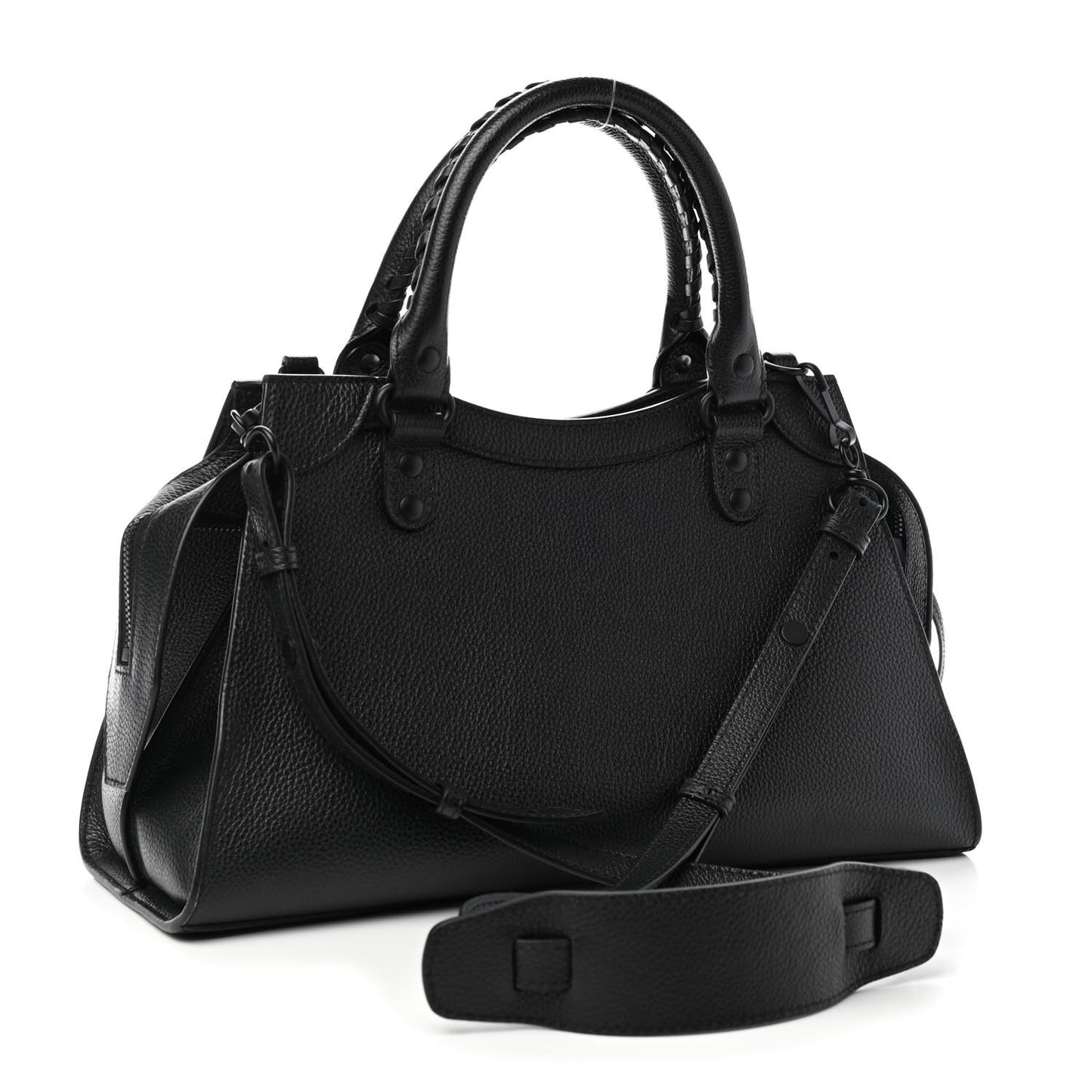 Grained Calfskin Neo Classic Black Hardware S City Black