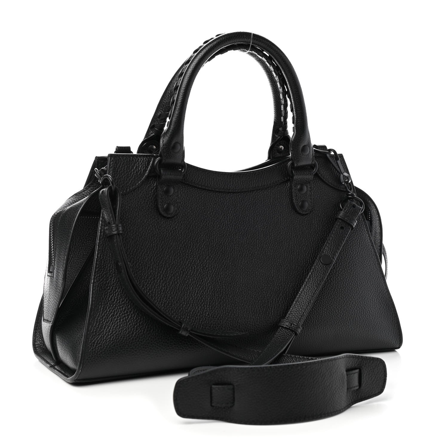 Balenciaga Grained Calfskin Neo Classic Black Hardware S City Black 3 of 8