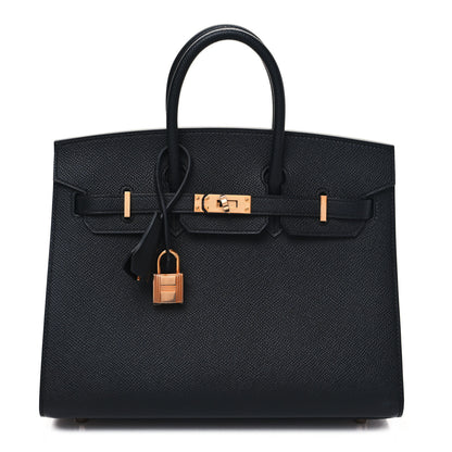 Hermes Epsom Birkin Sellier 25 Black 1 of 11