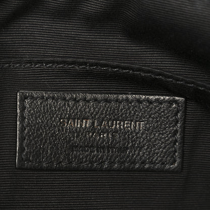 Saint Laurent Calfskin Matelasse Monogram Monochrome Lou Camera Bag Black 6 of 10