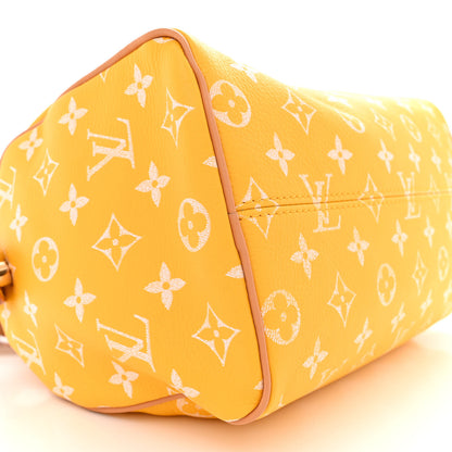 Louis Vuitton Calfskin Monogram Speedy P9 Bandouliere 25 Jaune Mat 10 of 13