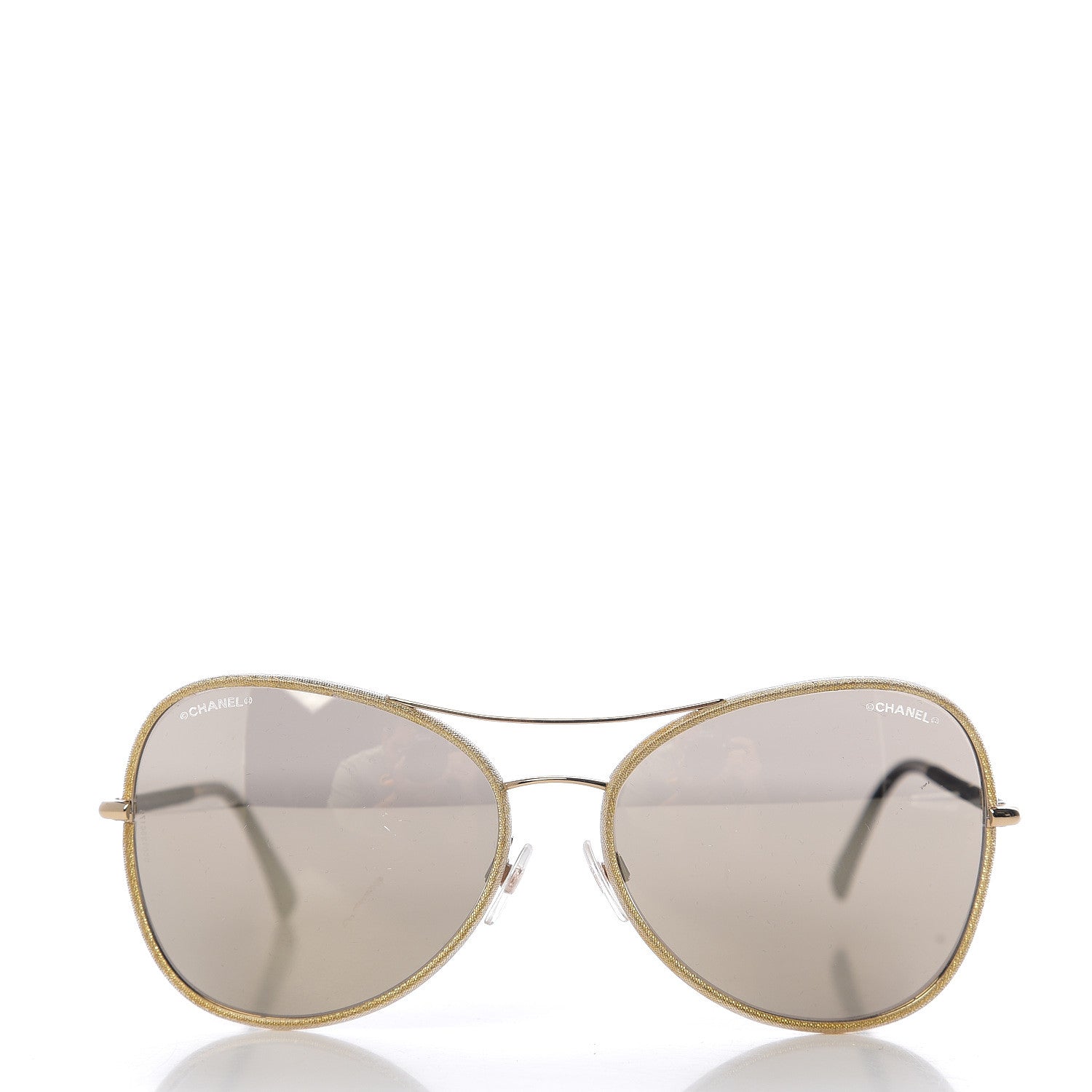 Chanel Pilot Fall Sunglasses 4227 Gold 2 of 8