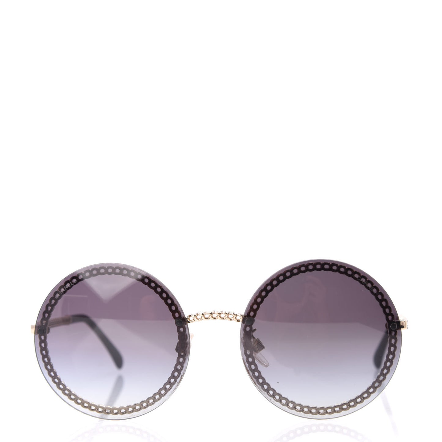 Round Chain Sunglasses 4245 Gold