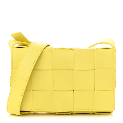 Bottega Veneta Lambskin Maxi Intreccio Small Cassette Crossbody Bag Sherbert 1 of 11