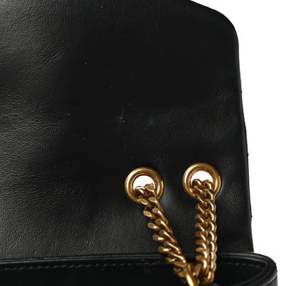 Saint Laurent Calfskin Y Quilted Monogram Small Loulou Chain Satchel Black 11 of 14