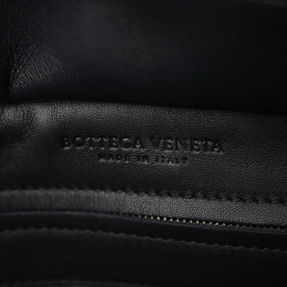 Bottega Veneta Nappa Snakeskin Intrecciato Medium Monaco Satchel Black 6 of 12