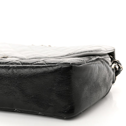 Chanel Vinyl Quilted Jumbo Melrose Degrade Flap Black 10 of 10