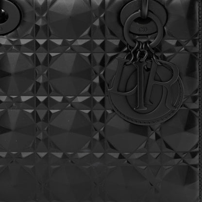Christian Dior Calfskin Cannage Diamond My ABCDior Lady Dior Black 8 of 11