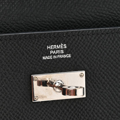 Hermes Epsom Kelly Longue Wallet Black 7 of 10