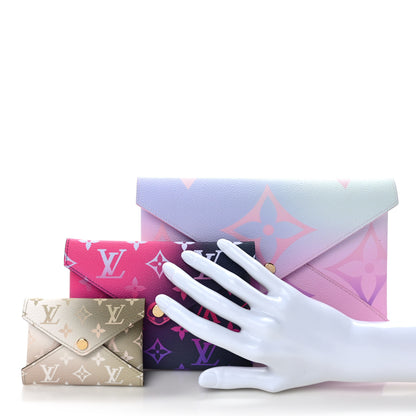 Louis Vuitton Monogram Giant Spring In The City Kirigami Pochette Set Sunrise Pastel Midnight Fuchsia Sunset Kaki 2 of 8
