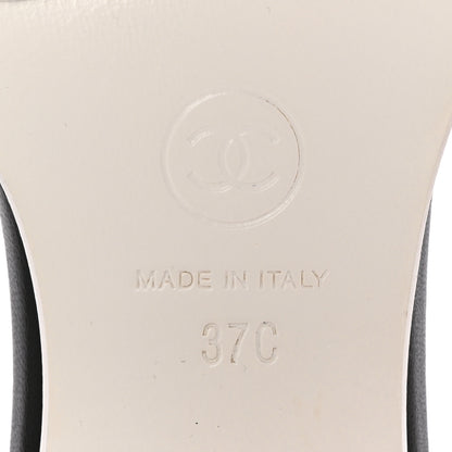 Chanel PVC Lambskin Logo Mules 37 Black 6 of 18