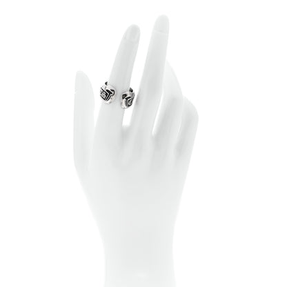 Chrome Hearts Sterling Silver Small Scroll Label Ring 53 6.25 2 of 6