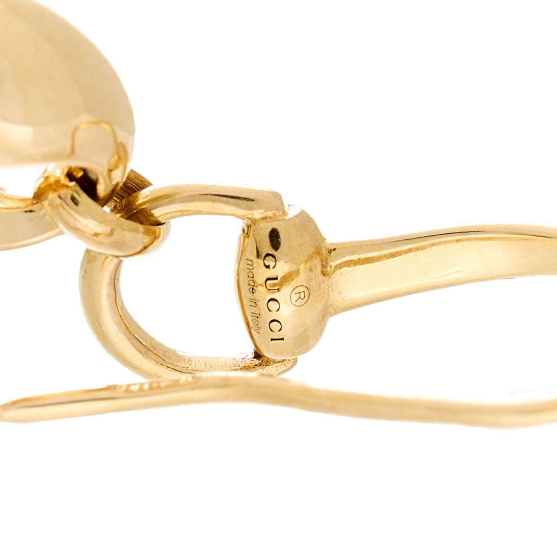 Gucci 18K Yellow Gold Marina Hoop Earrings 4 of 5