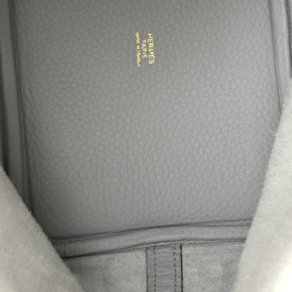Hermes Taurillon Clemence Picotin Lock 18 PM Bleu Pale 5 of 12