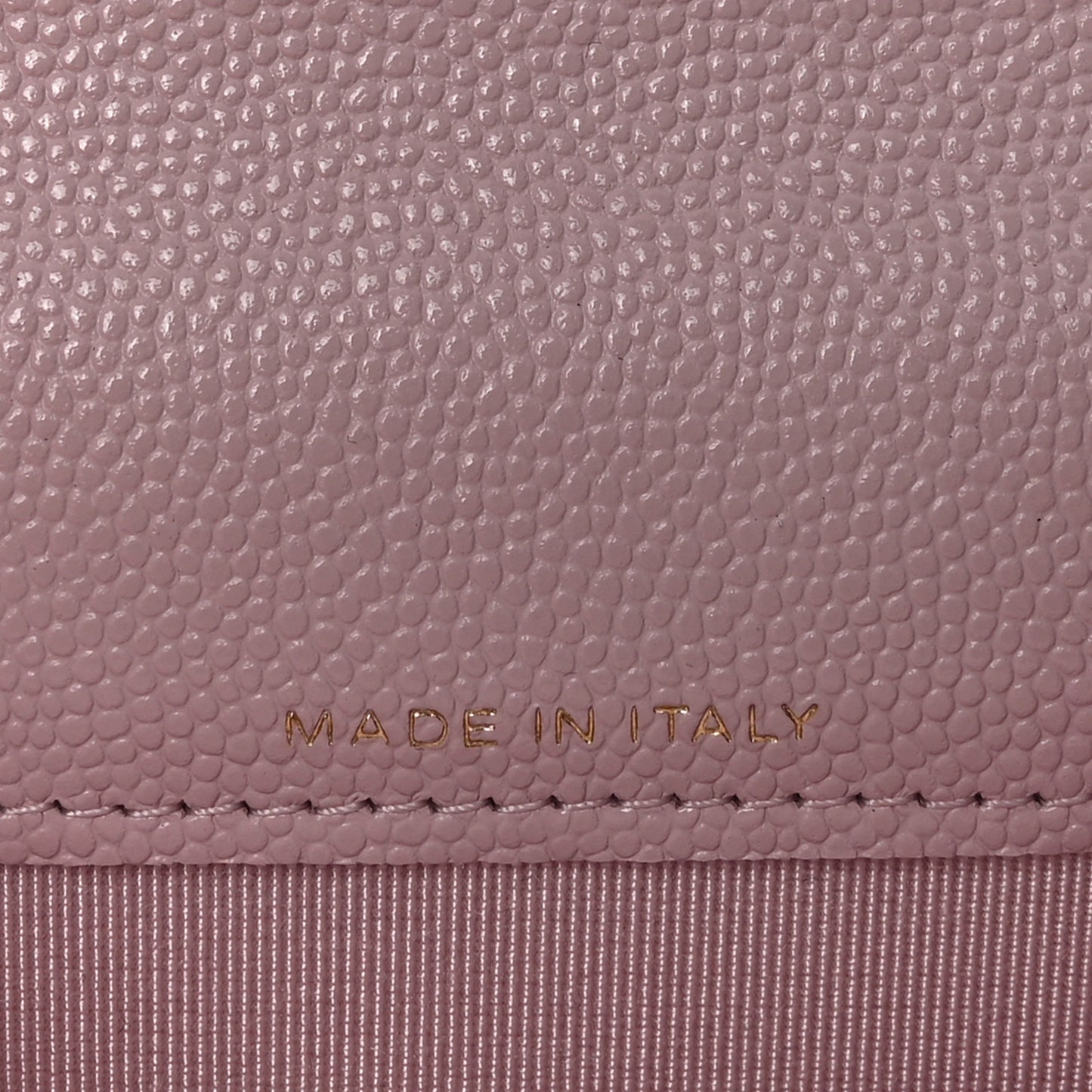 Caviar Quilted Flap Card Holder Wallet Light Pink