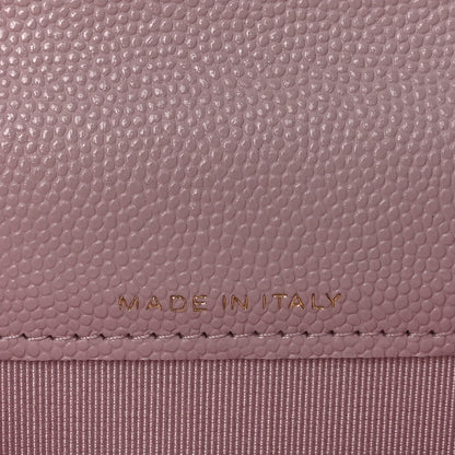 Chanel Caviar Quilted Flap Card Holder Wallet Light Pink 7 of 9