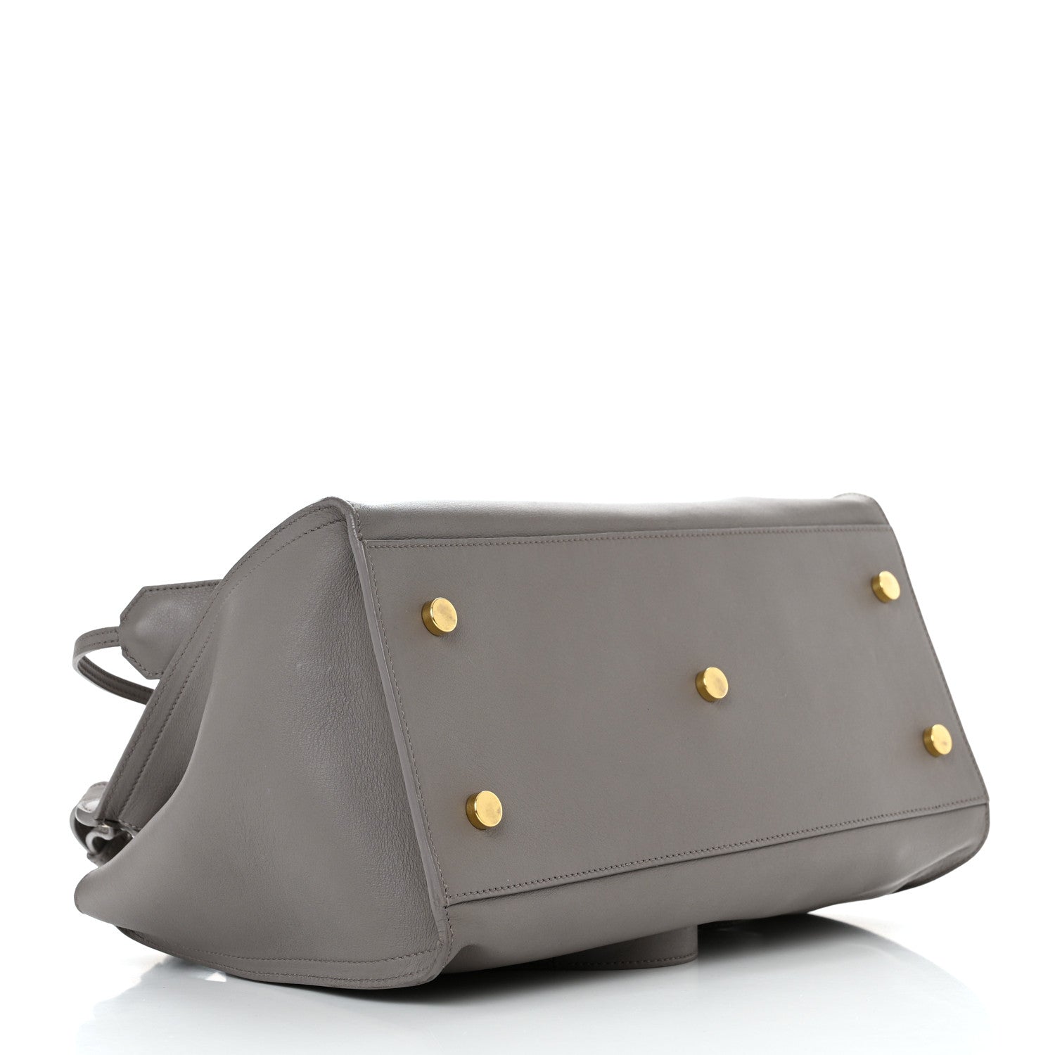 Saint Laurent Calfskin Small Monogram Cabas Fog 4 of 12