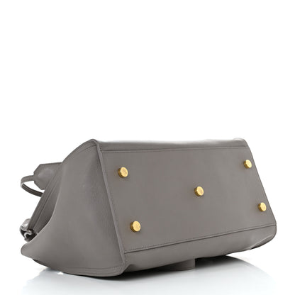 Saint Laurent Calfskin Small Monogram Cabas Fog 4 of 12