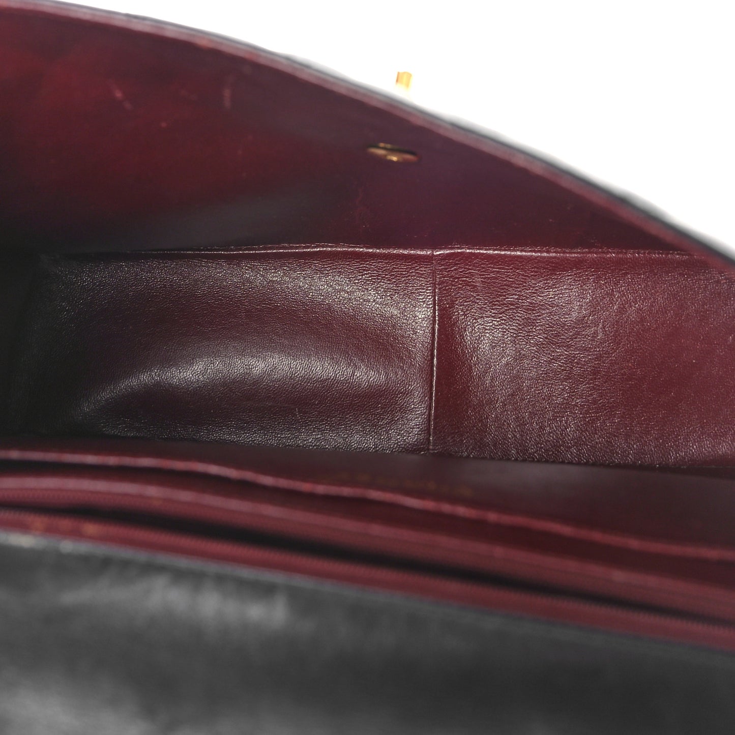 Lambskin Quilted XL Jumbo Single Flap Black