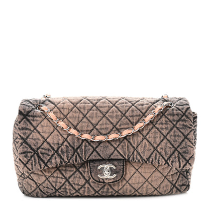 Chanel Denim Quilted Denimpression Flap Rose Clair 1 of 11