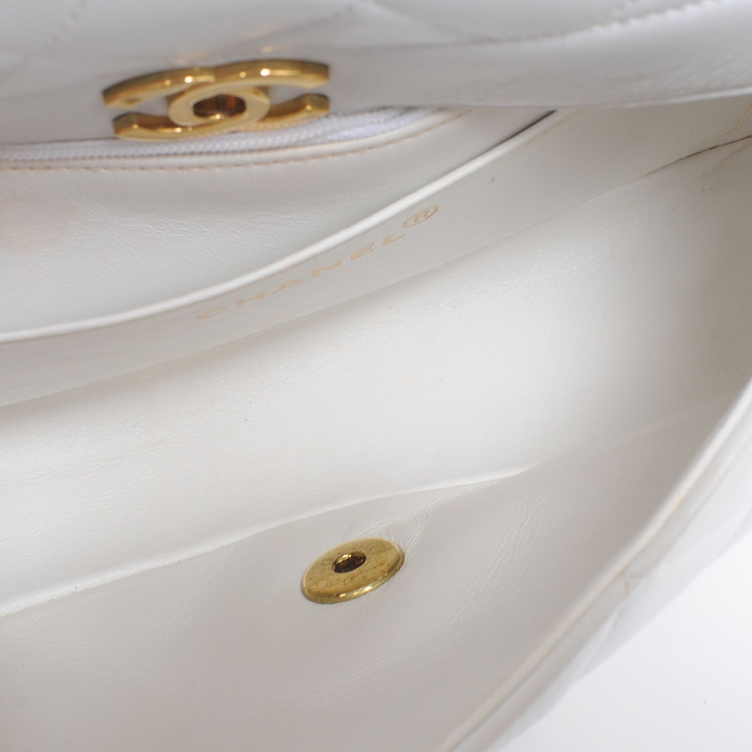 Chanel Lambskin Small Single Flap White 7 of 10