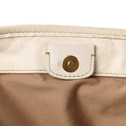 Miu Miu Nappa Matelasse Satchel Bianco 8 of 14