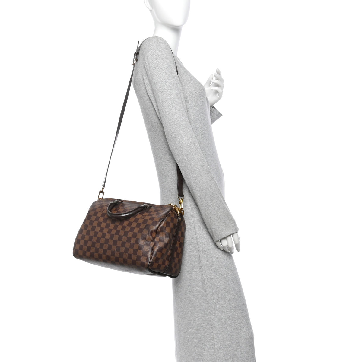 Louis Vuitton Damier Ebene Speedy Bandouliere 30 2 of 10