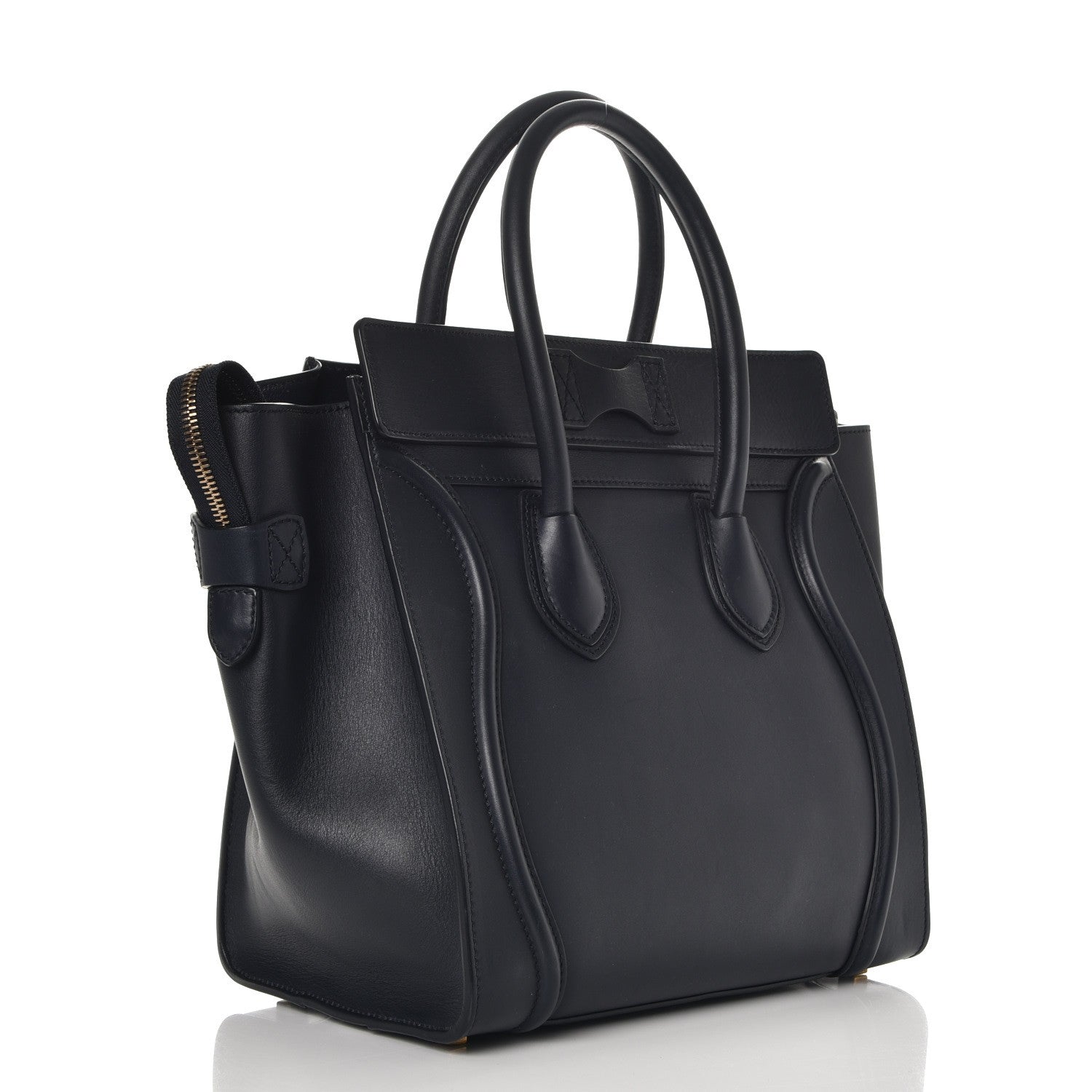 Celine Smooth Calfskin Mini Luggage Navy Blue 3 of 10