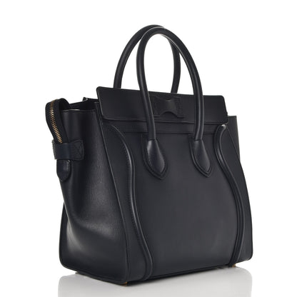 Celine Smooth Calfskin Mini Luggage Navy Blue 3 of 10