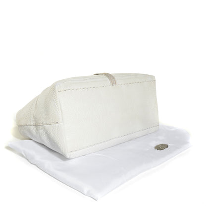 Fendi Calfskin Romano Selleria Large Villa Borghese Tote Bianco 4 of 9