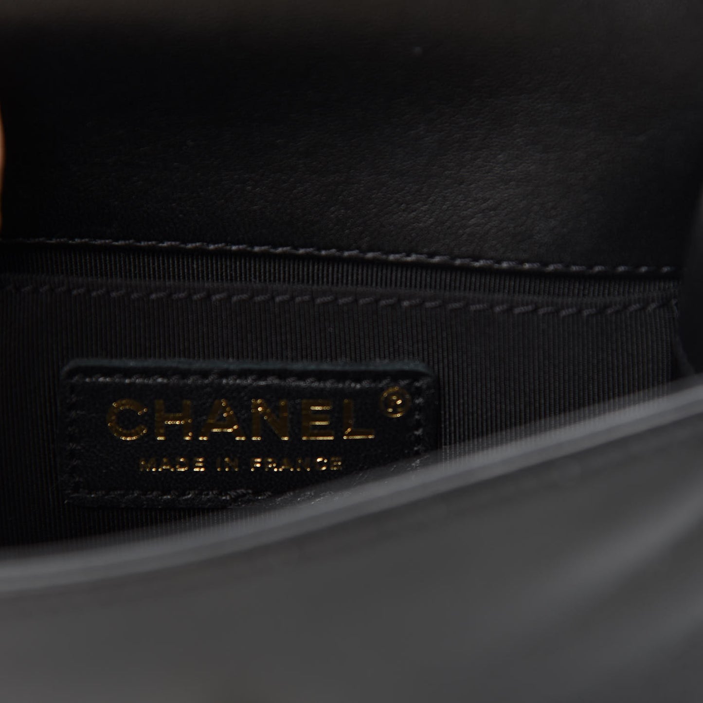 Lambskin Quilted Mini Boy Flap Black