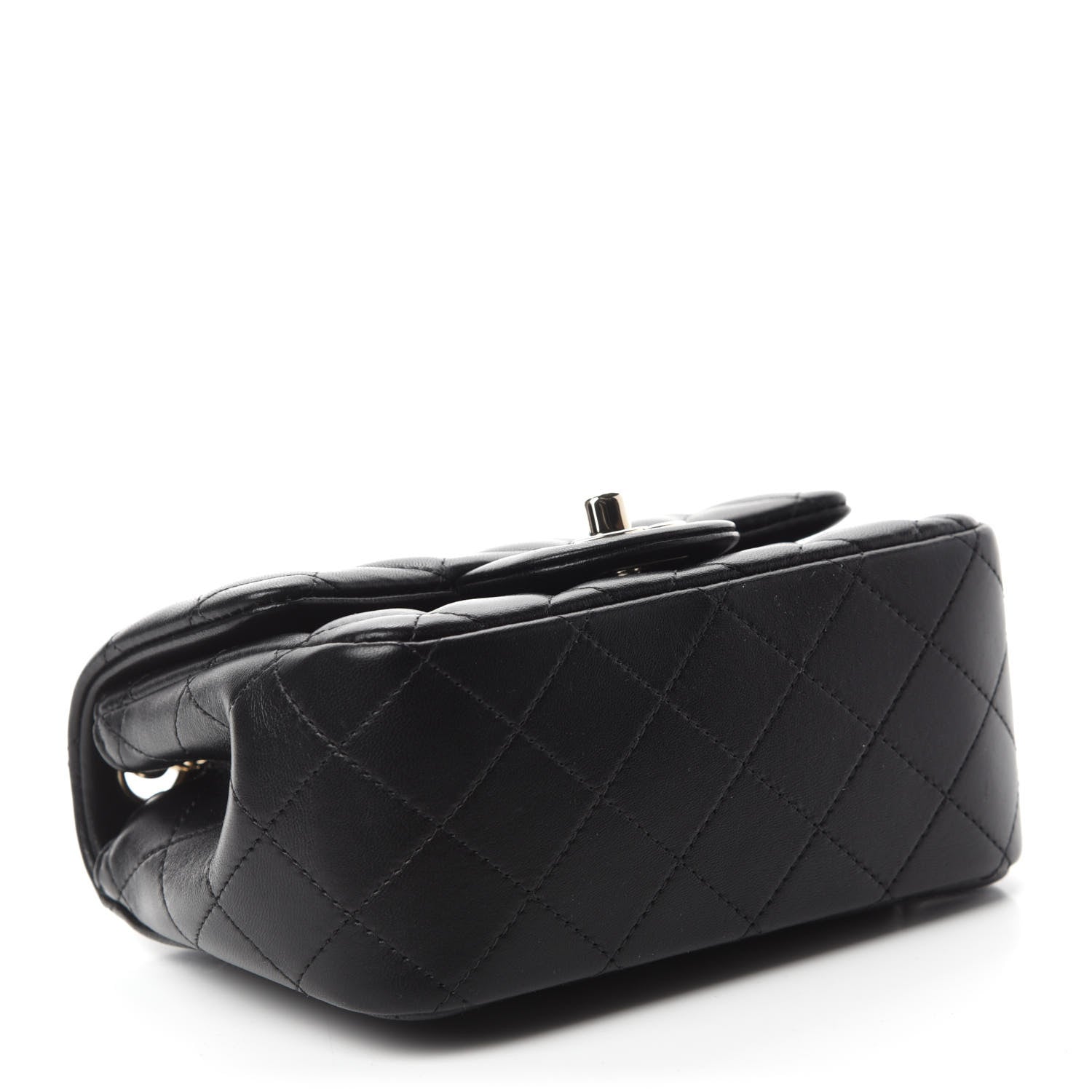Chanel Lambskin Quilted Mini Square Flap Black 4 of 11