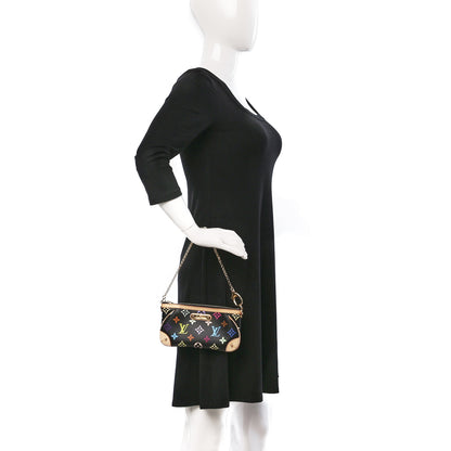 Louis Vuitton Monogram Multicolor Pochette Milla MM Black 2 of 9