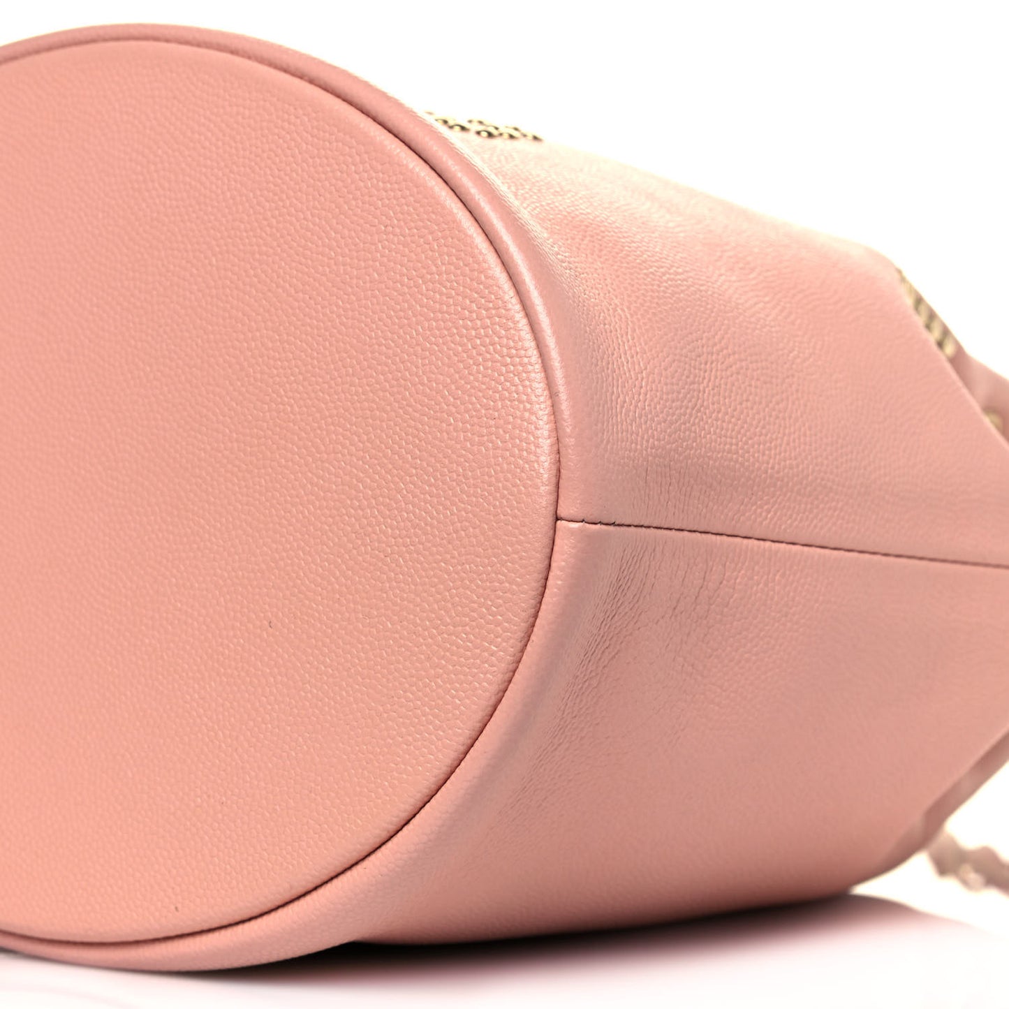 Caviar Deauville Drawstring Bucket Bag Light Pink