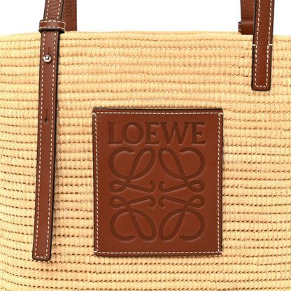 Loewe Raffia Small Square Basket Tote Bag Natural Tan 7 of 10