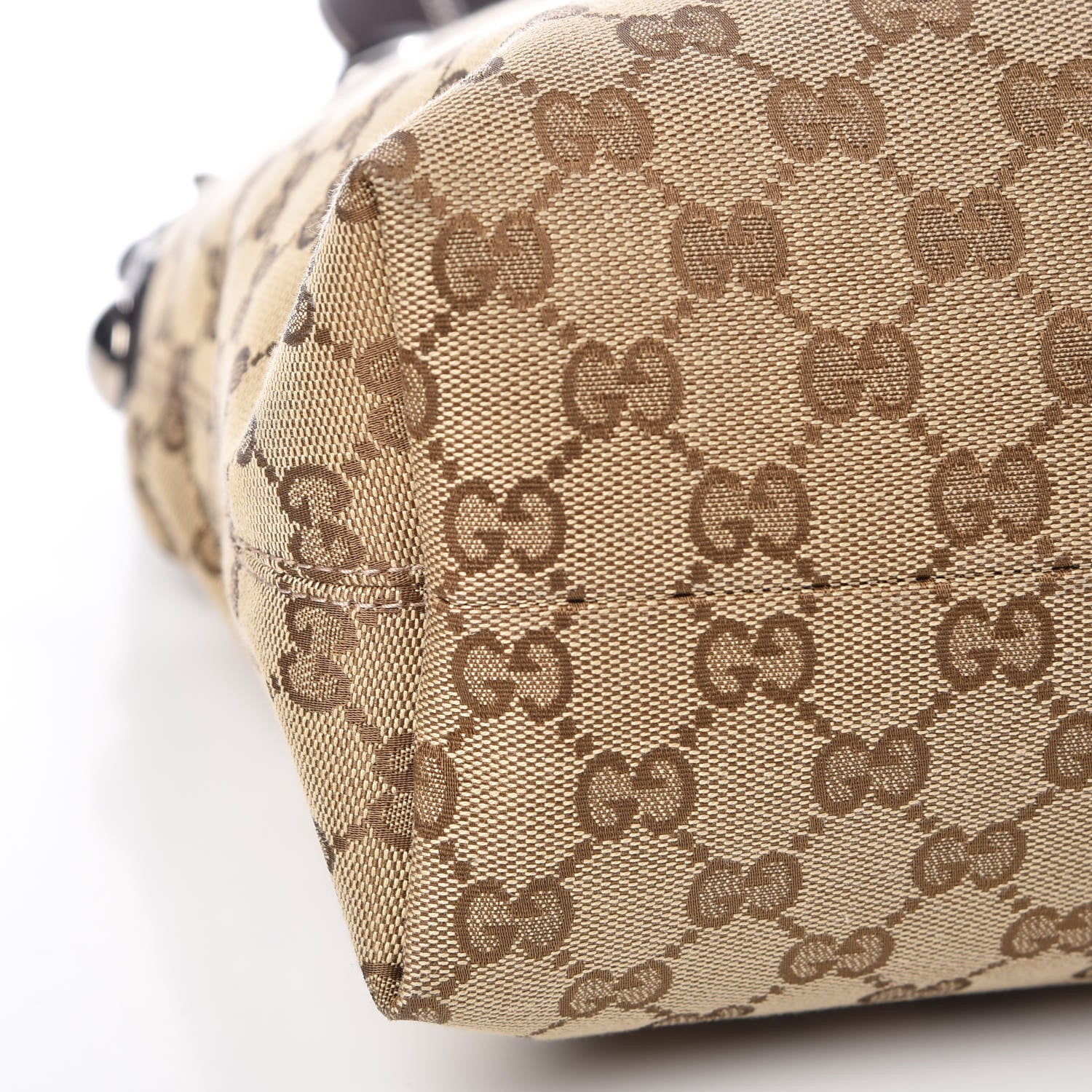 Gucci Monogram Medium Icon Bit Hobo Dark Brown 9 of 11