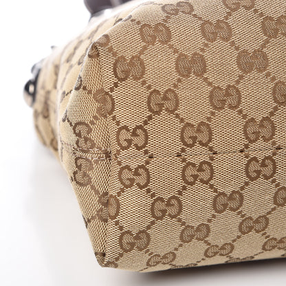 Gucci Monogram Medium Icon Bit Hobo Dark Brown 9 of 11