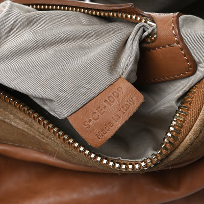 Celine Calfskin Suede Satchel Brown 7 of 18