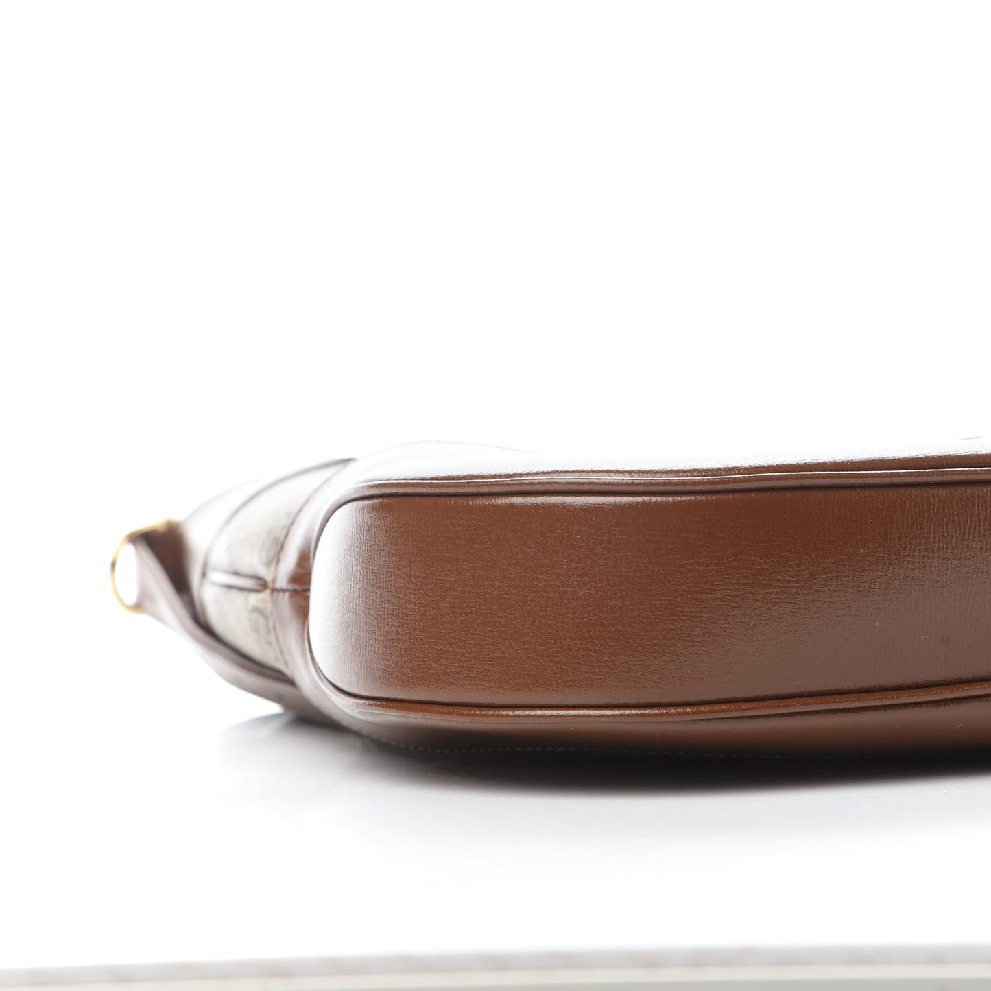 GG Supreme Monogram Azalea Calfskin Web Medium Jackie 1961 Hobo Beige Ebony Brown Sugar