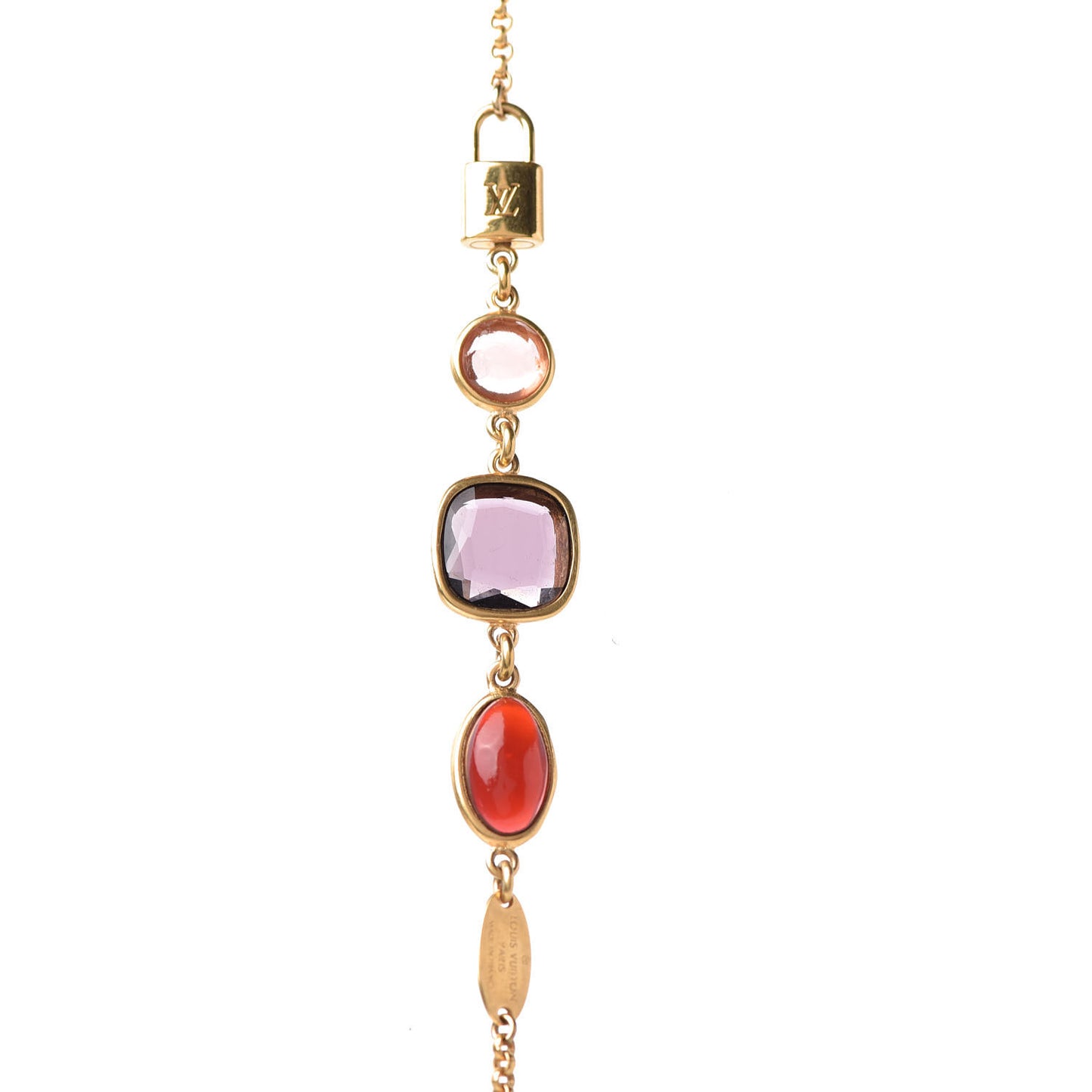 Colourgram Supple Long Necklace Gold
