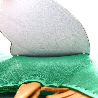 Hermes Milo Lambskin Grigri Rodeo Pegase Horse Bag Charm PM Menthe Sesame Bleu Brume 4 of 5