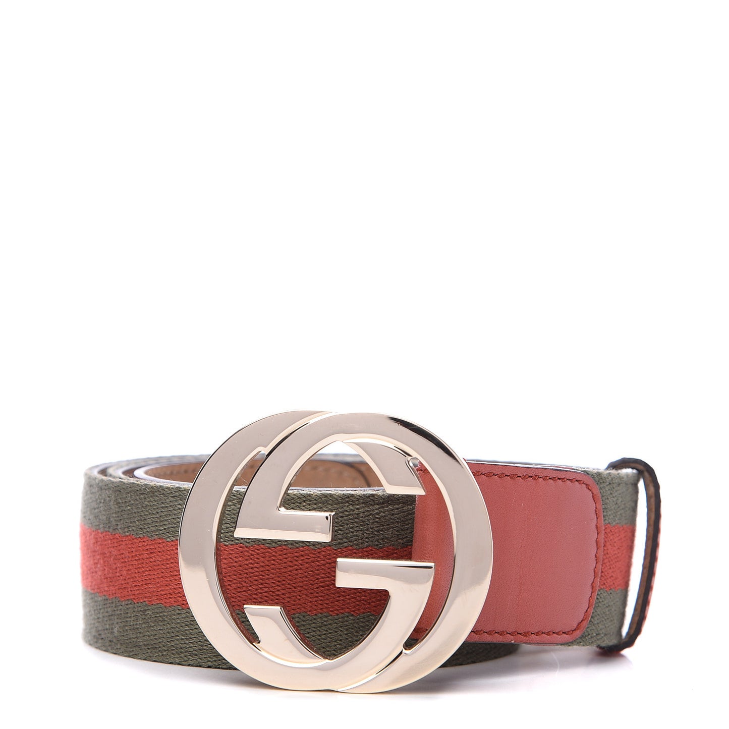 Calfskin Web Interlocking G Belt 95 38