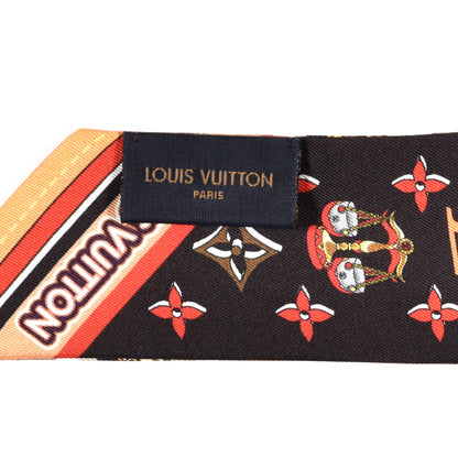 Louis Vuitton Silk Monogram Astro Libra Bandeau Black 3 of 3