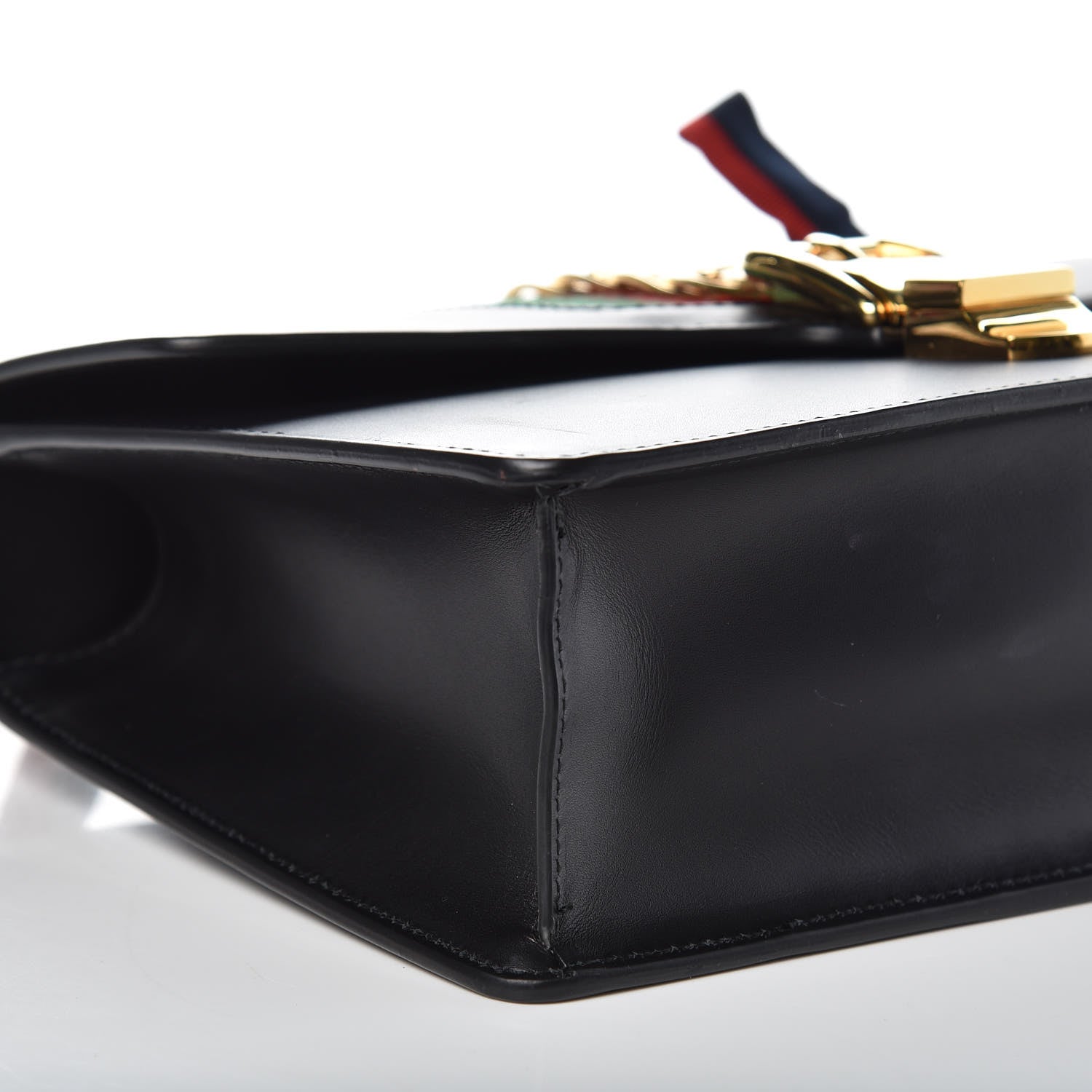 Gucci Calfskin Small Sylvie Shoulder Bag Black 8 of 11